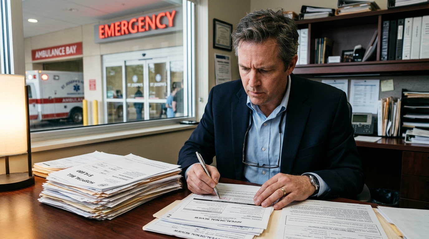 Navigating Emergency Room Bill Responsibility And Liability Disputes Contesting Employer Refusals And Insurance Claim Denials