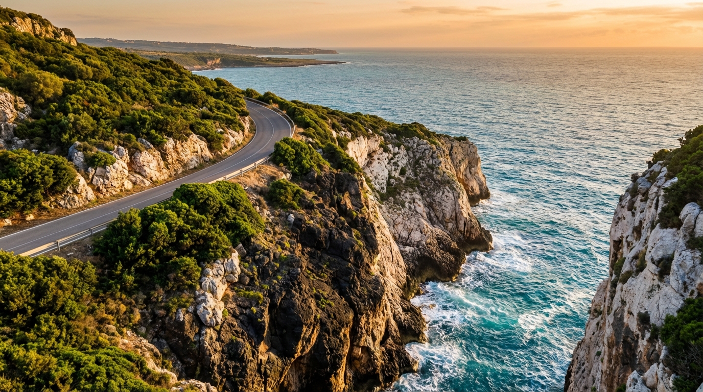 Dramatic Coastal Cliffs From Alghero To Bosa