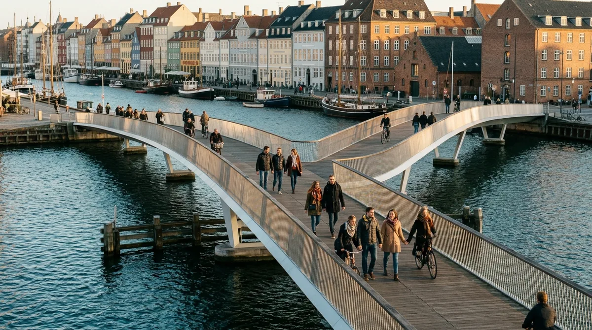 Inderhavnsbroen: The Kissing Bridge Walk
