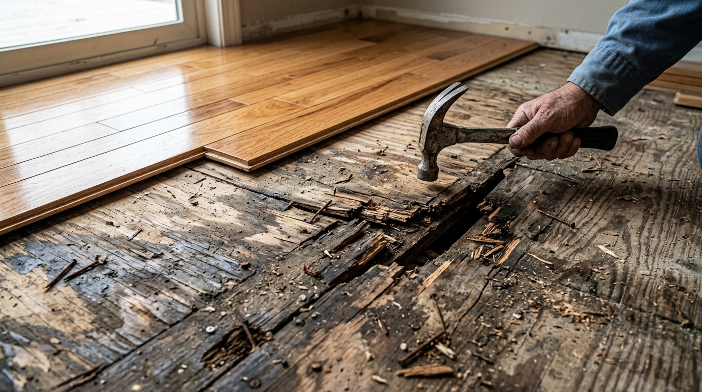 Overlooking Necessary Subfloor Preparation And Repairs
